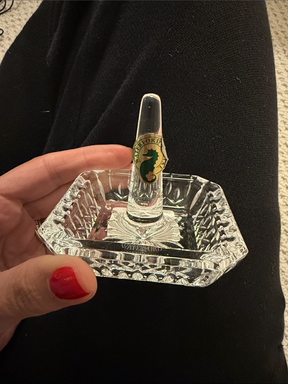 Waterford Lismore Clear Glass Ring Dish